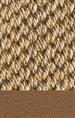Sisal belize 033 bisquit tæppe med kantbånd i light brown